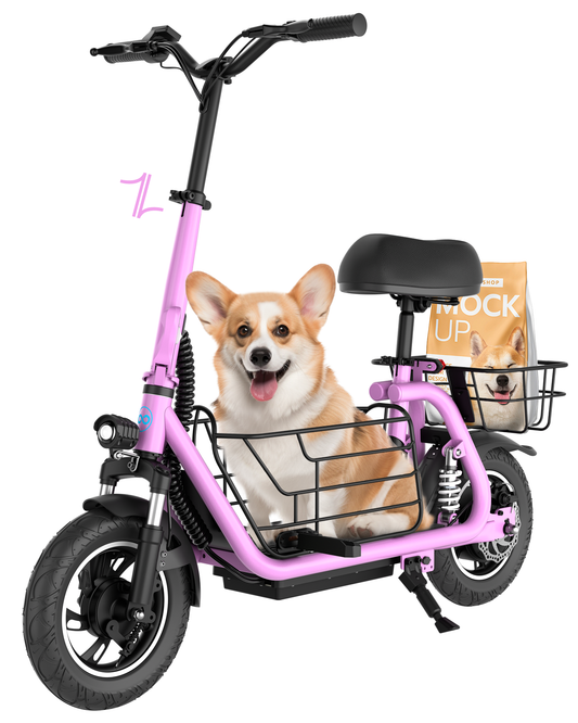 Gyroor C1 Pro 800W(Peak) Scooter – Dual Baskets for Cargo & Pets