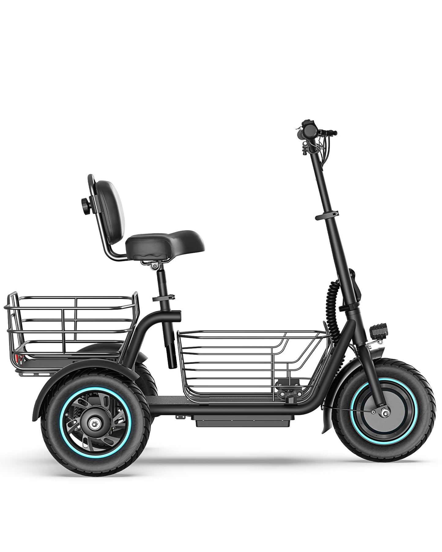 [Pre Order] Gyroor C5 Electric Trike with Removable Dual Baskets,1000W(Peak) & 30Miles