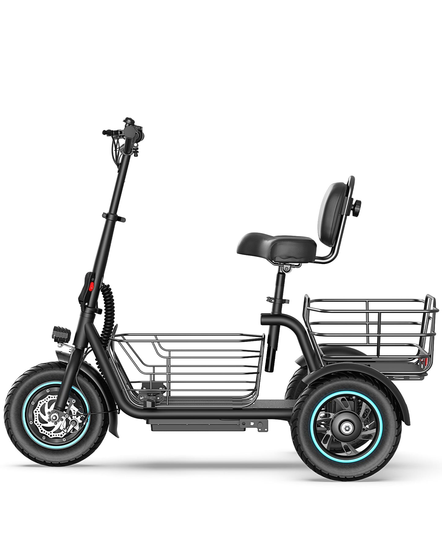 [Pre Order] Gyroor C5 Electric Trike with Removable Dual Baskets,1000W(Peak) & 30Miles
